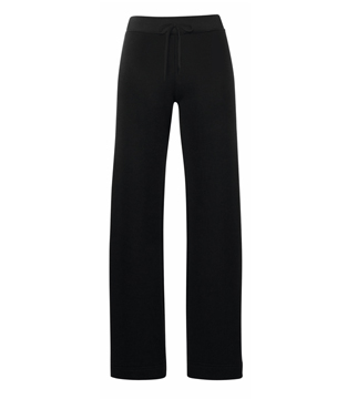 PANTALONI FELPATI ( donna ) CON FONDO DRITTO PREMIUM ( FRUIT OF THE LOOM ) nero